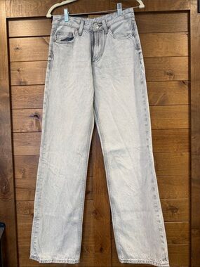 Zara Light Wash Straight Leg Jeans
